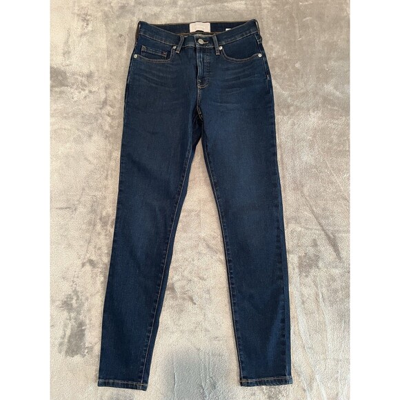 Everlane Jeans Women 27 Regular Blue Skinny Mid-rise Ankle Preppy Casual - Picture 1 of 9